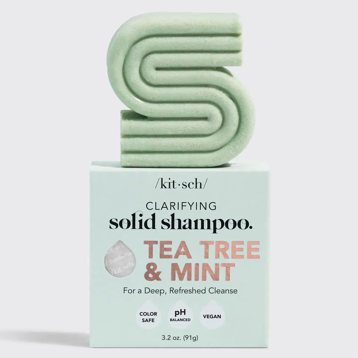 Clarifying Shampoo Bar - Tea Tree + Mint - The Plastic Free Co.