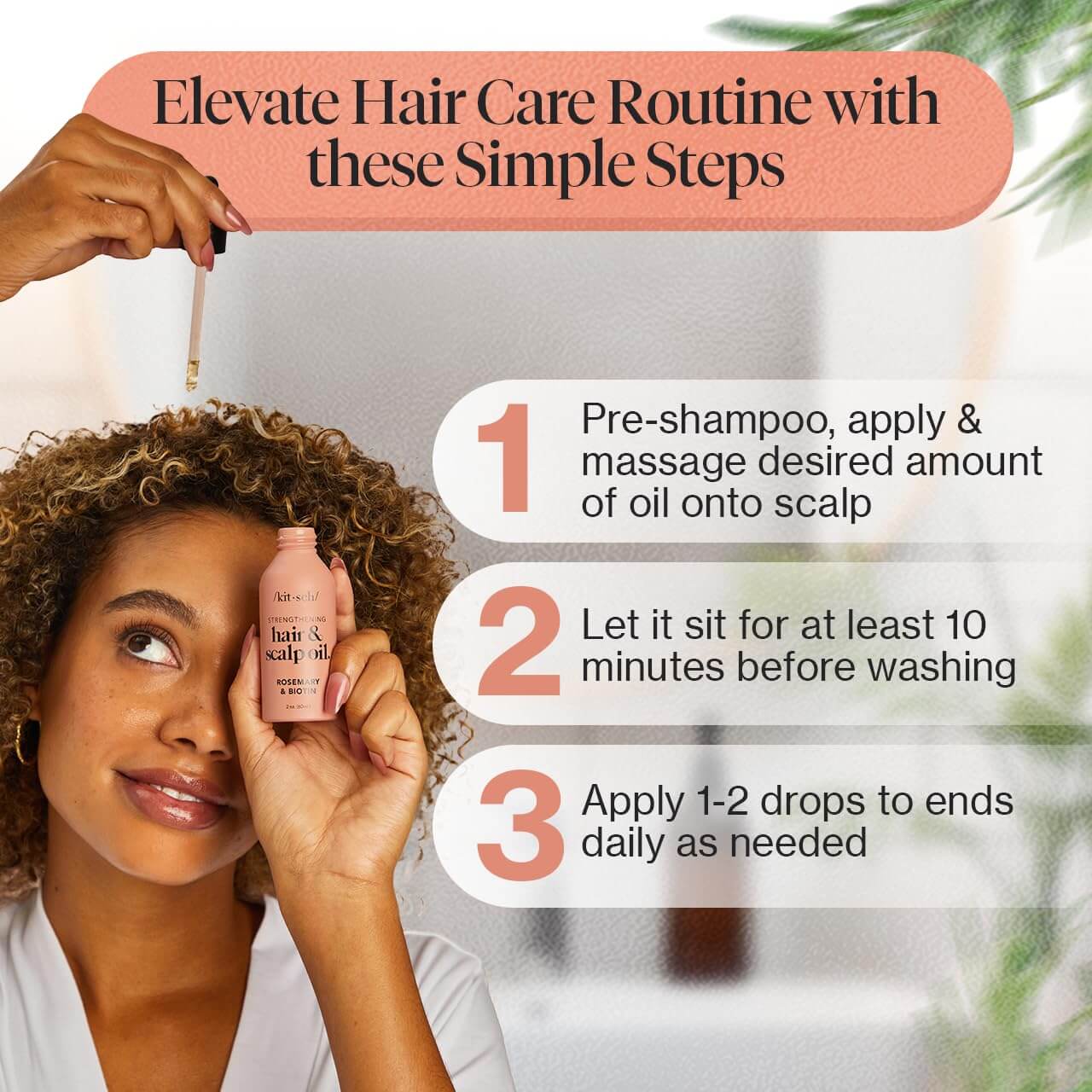 Pre Wash Scalp Oil - Rosemary & Biotin - The Plastic Free Co.