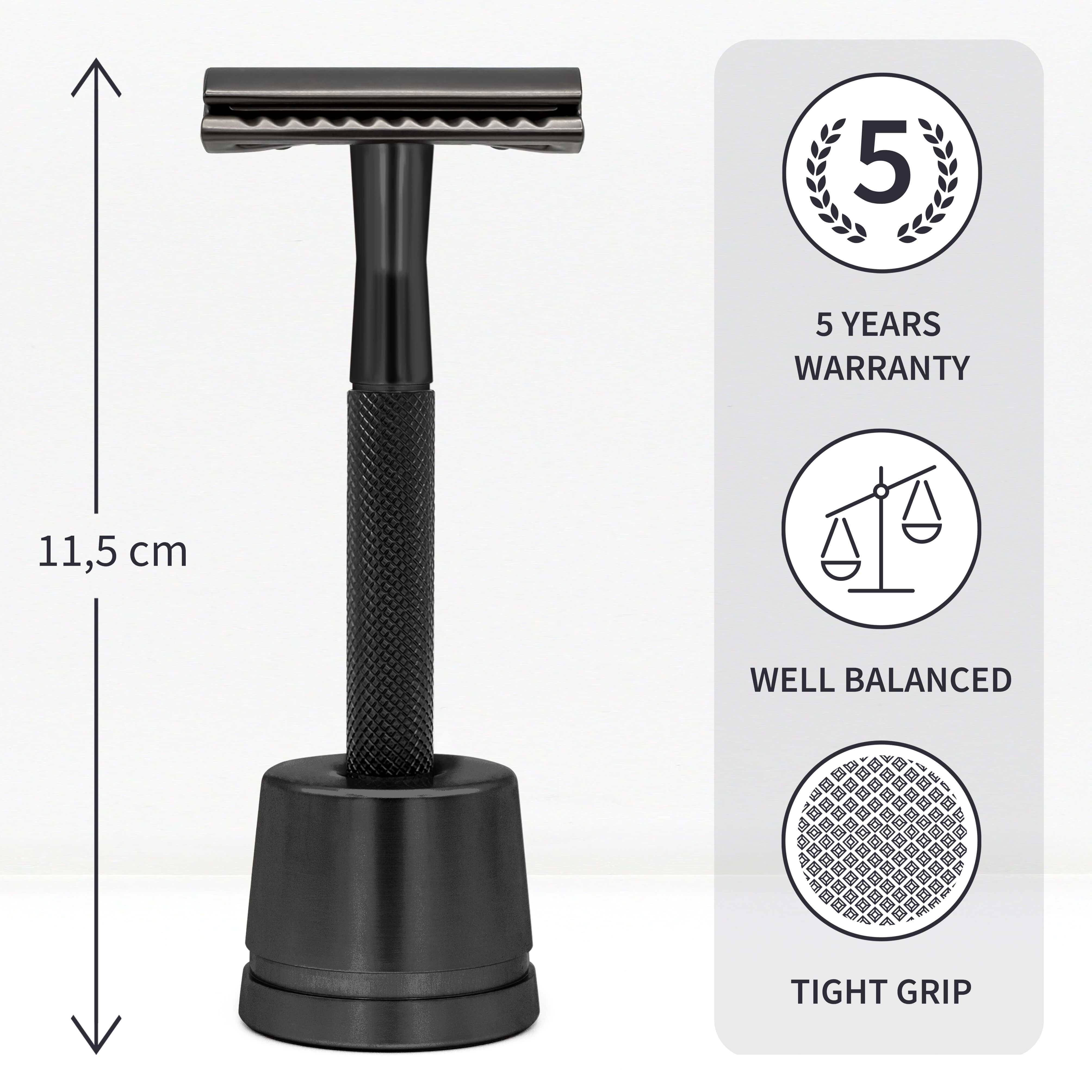 Shaving Kit - Black Edition - The Plastic Free Co.