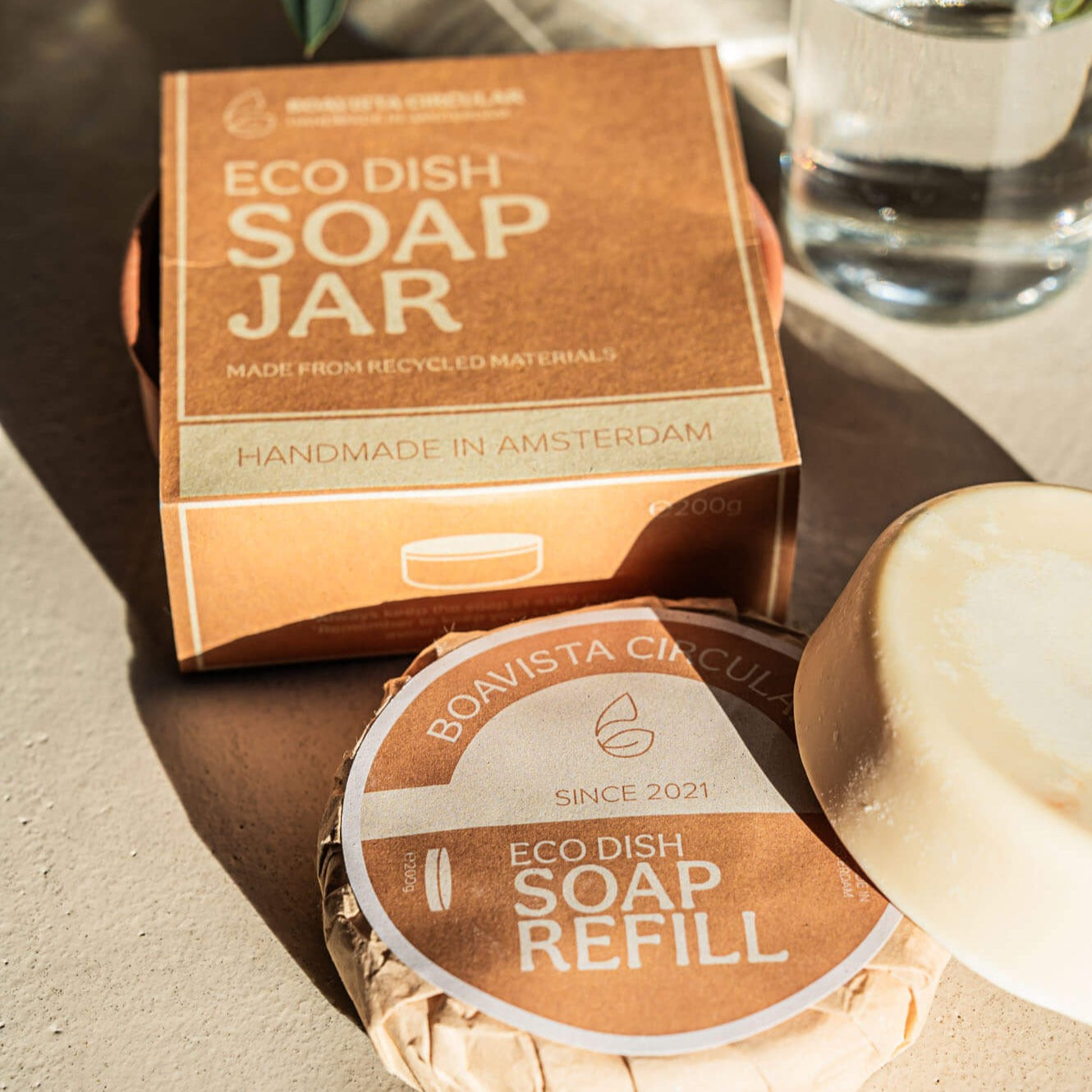 Milieuvriendelijke zeep zonder microplastics of chemicaliën