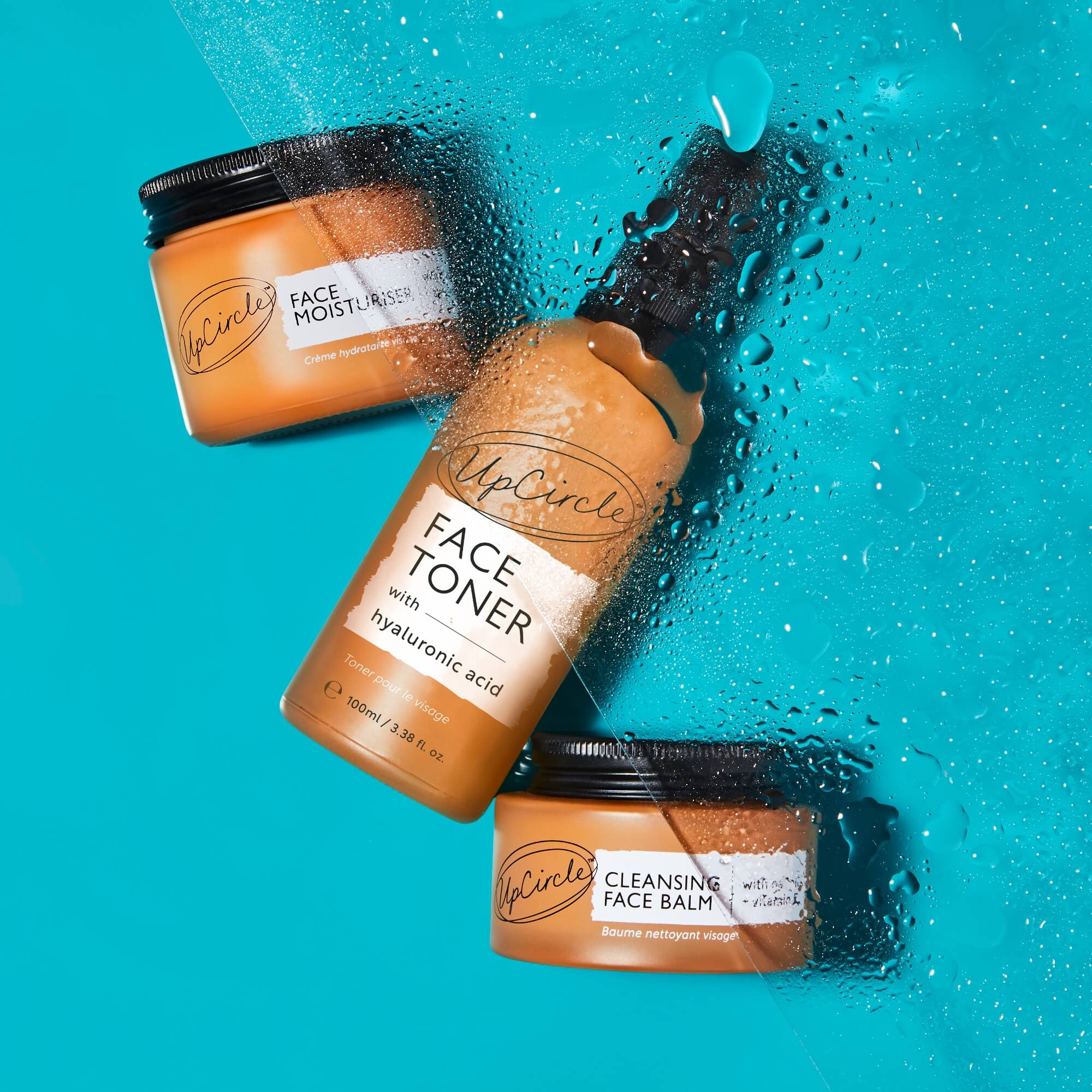 Cleanser, Toner + Moisturizer Bundel