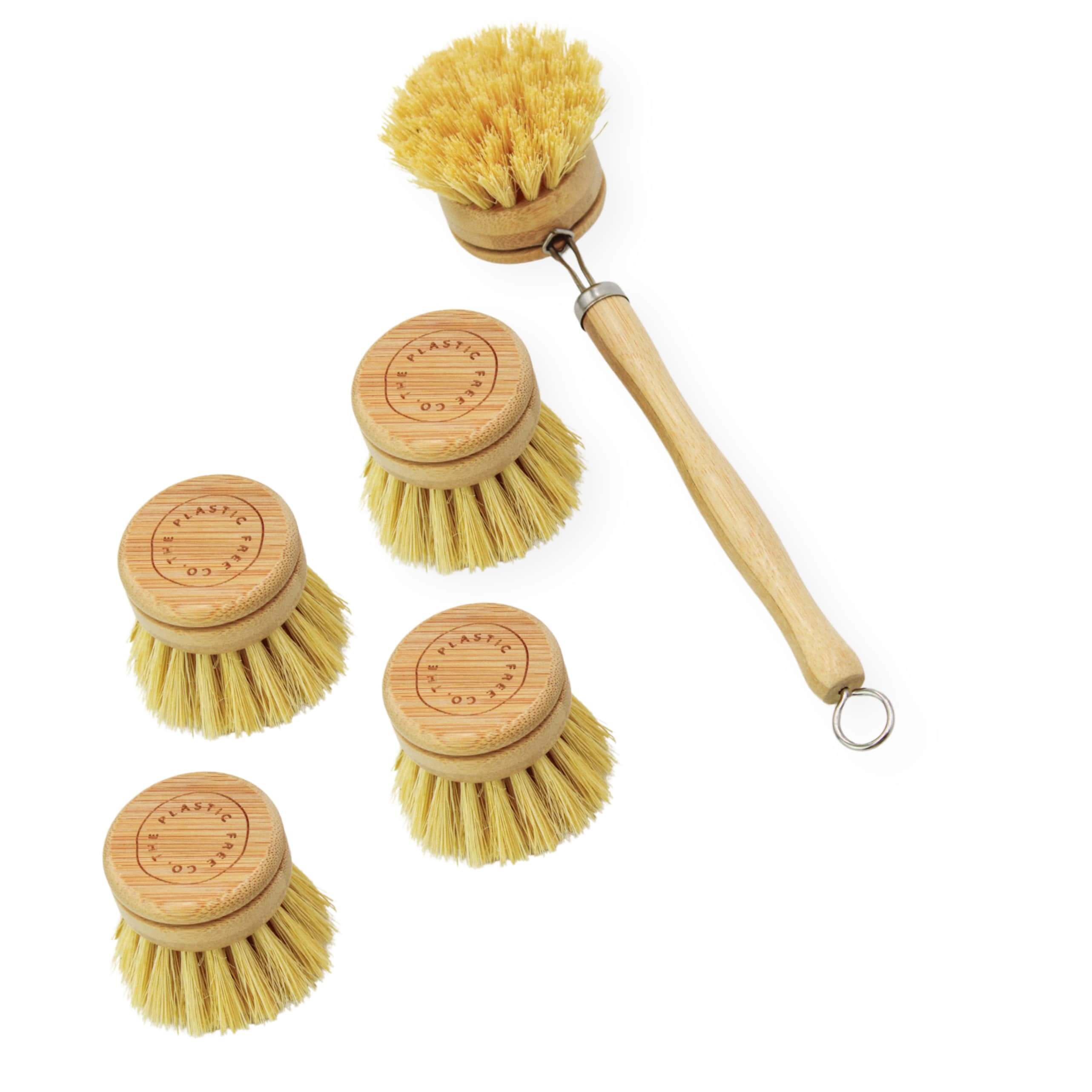 Bamboo Dish Brush Bundle - The Plastic Free Co.