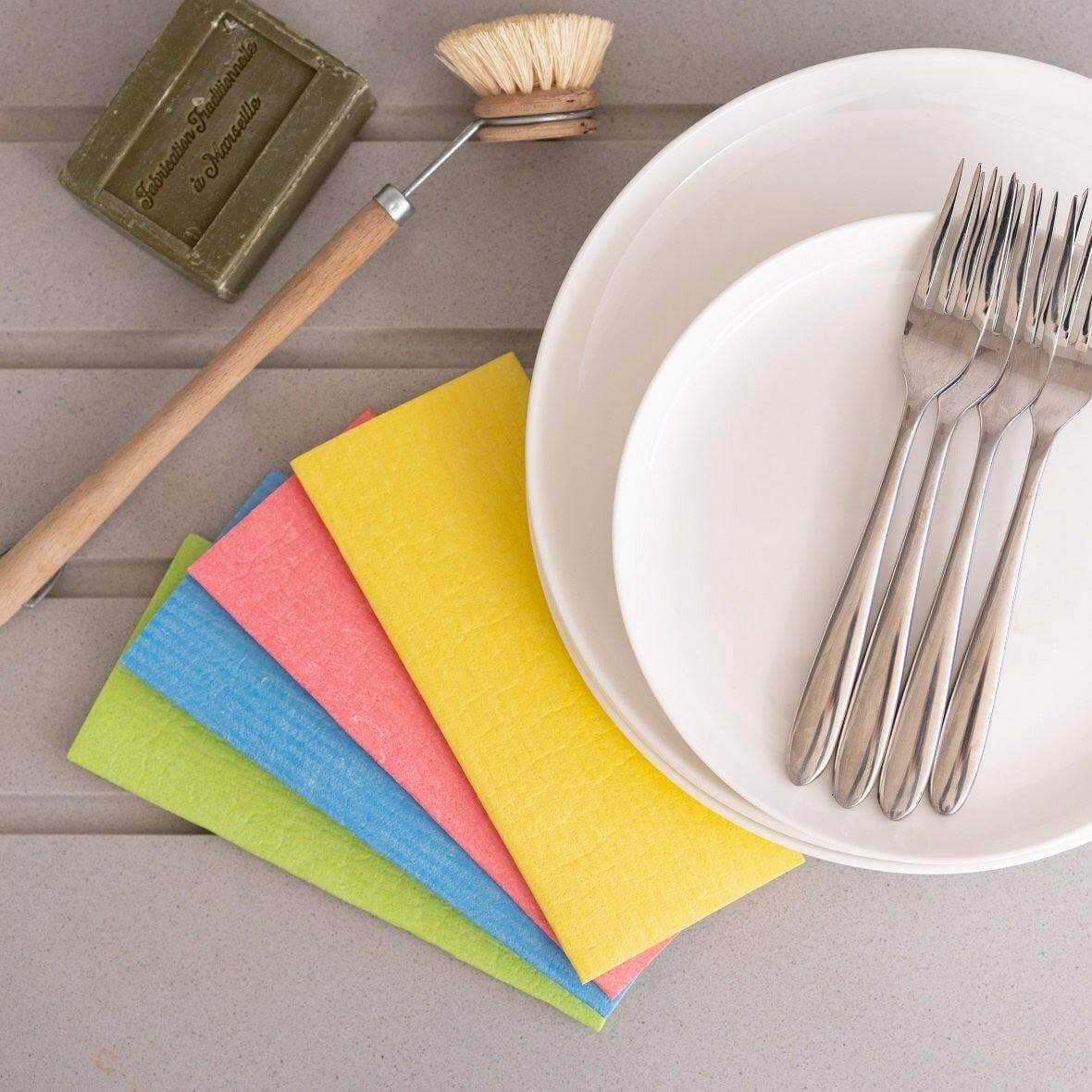 Compostable Sponge Cloths - The Plastic Free Co.