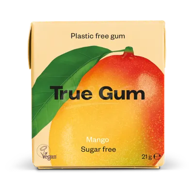 Plastic -free chewing gum