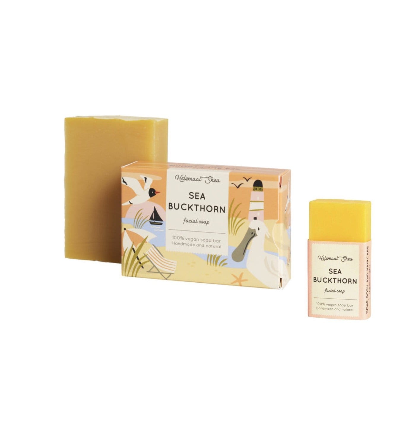 Facial Soap Bar - Sea Buckthorn - Plastic Free Amsterdam