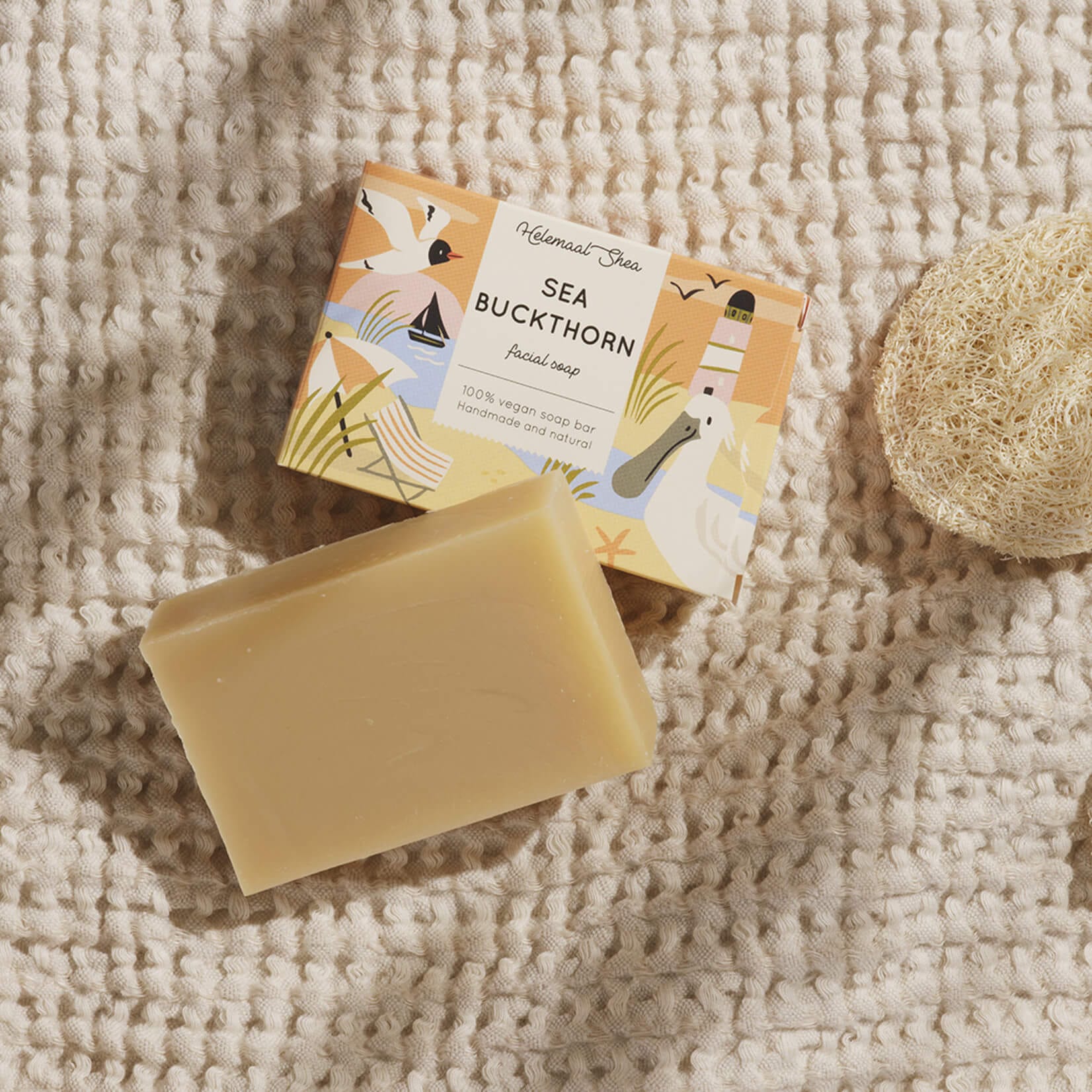 Facial Soap Bar - Sea Buckthorn - Plastic Free Amsterdam