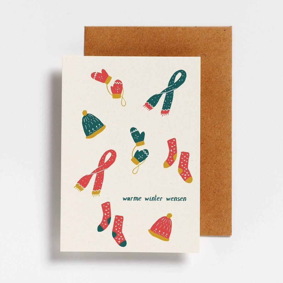 Post Cards - Warme Wensjes - Set of 12 - Plastic Free Amsterdam