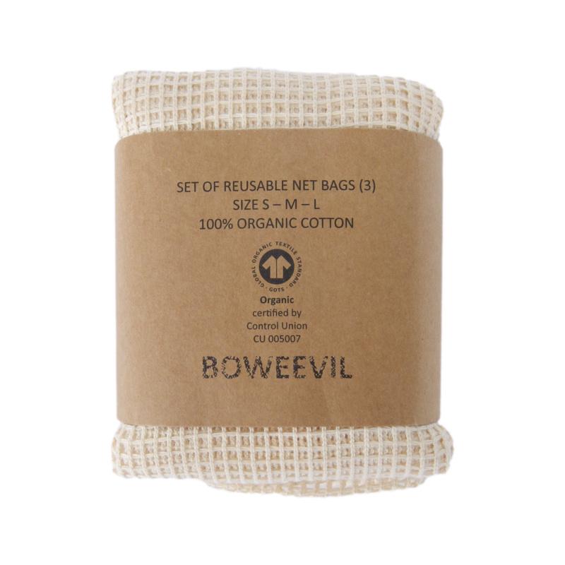 Organic Mesh Cotton Bag - S/M/L - Plastic Free Amsterdam