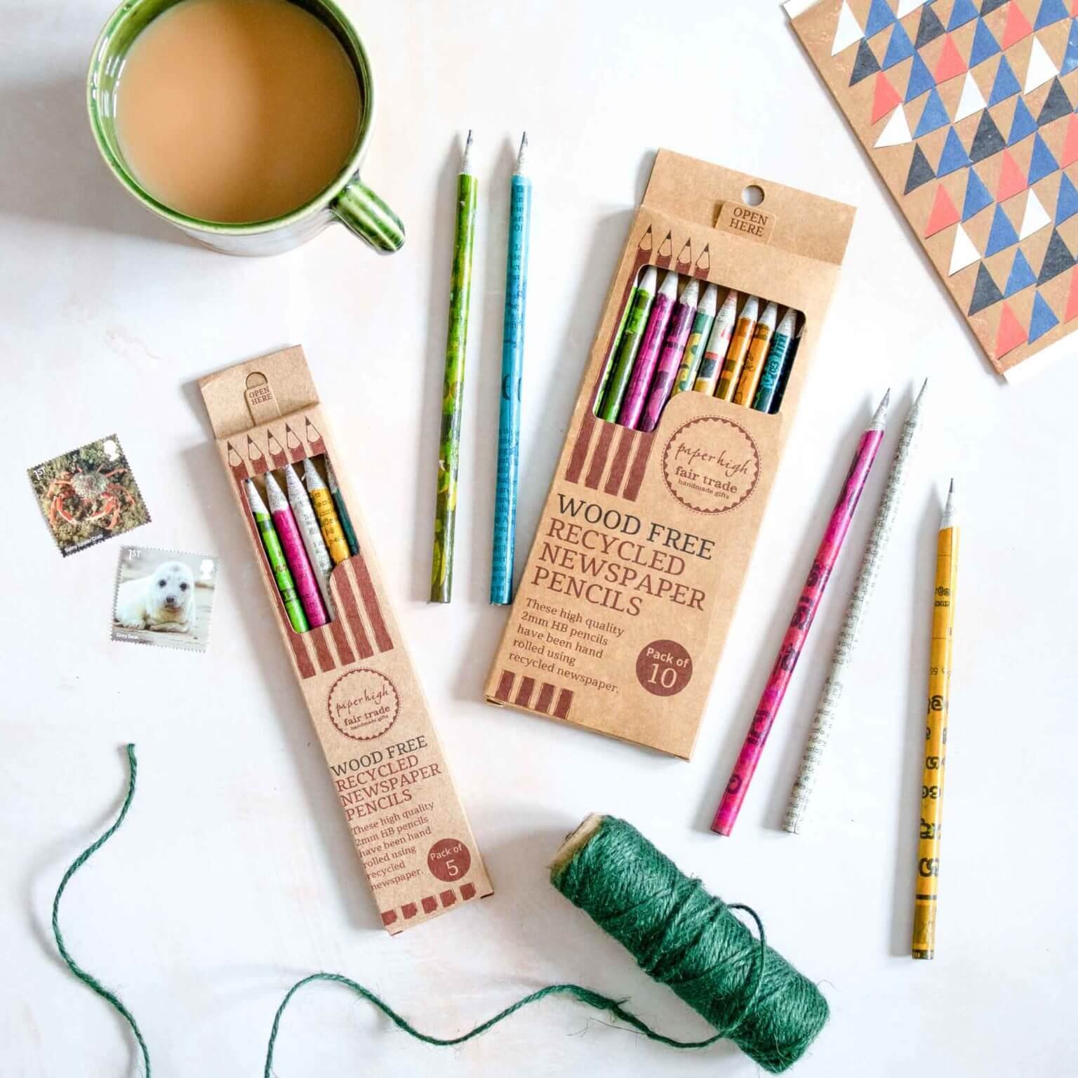 Recycled Newspaper Pencils - Plastic Free Amsterdam
