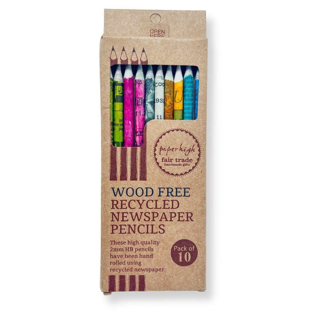 Recycled Newspaper Pencils - Plastic Free Amsterdam