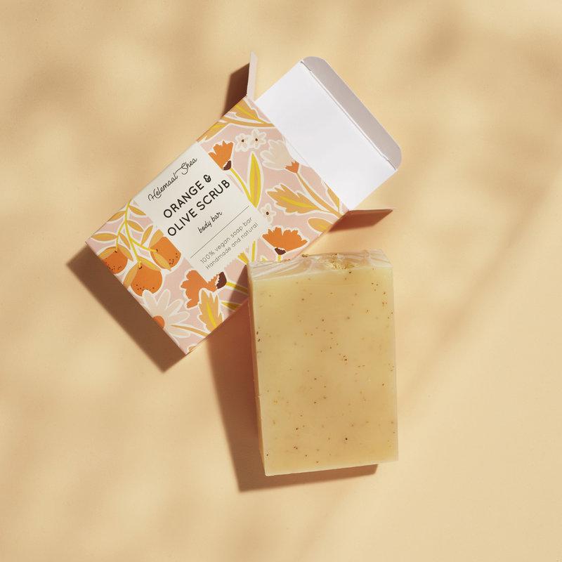 Scrub Soap - Orange & Olive - Plastic Free Amsterdam
