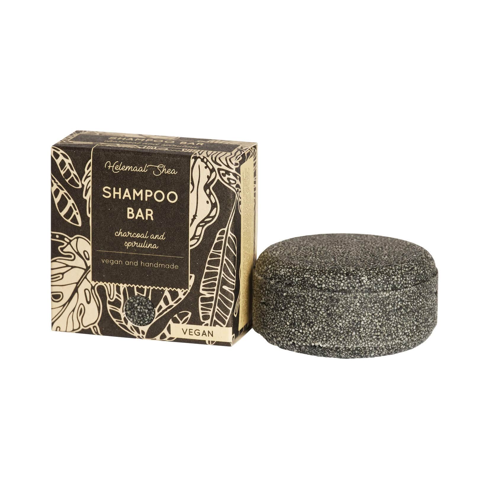Shampoo Bar - Charcoal & Spirulina - All Hair types - Plastic Free AmsterdamShampoo