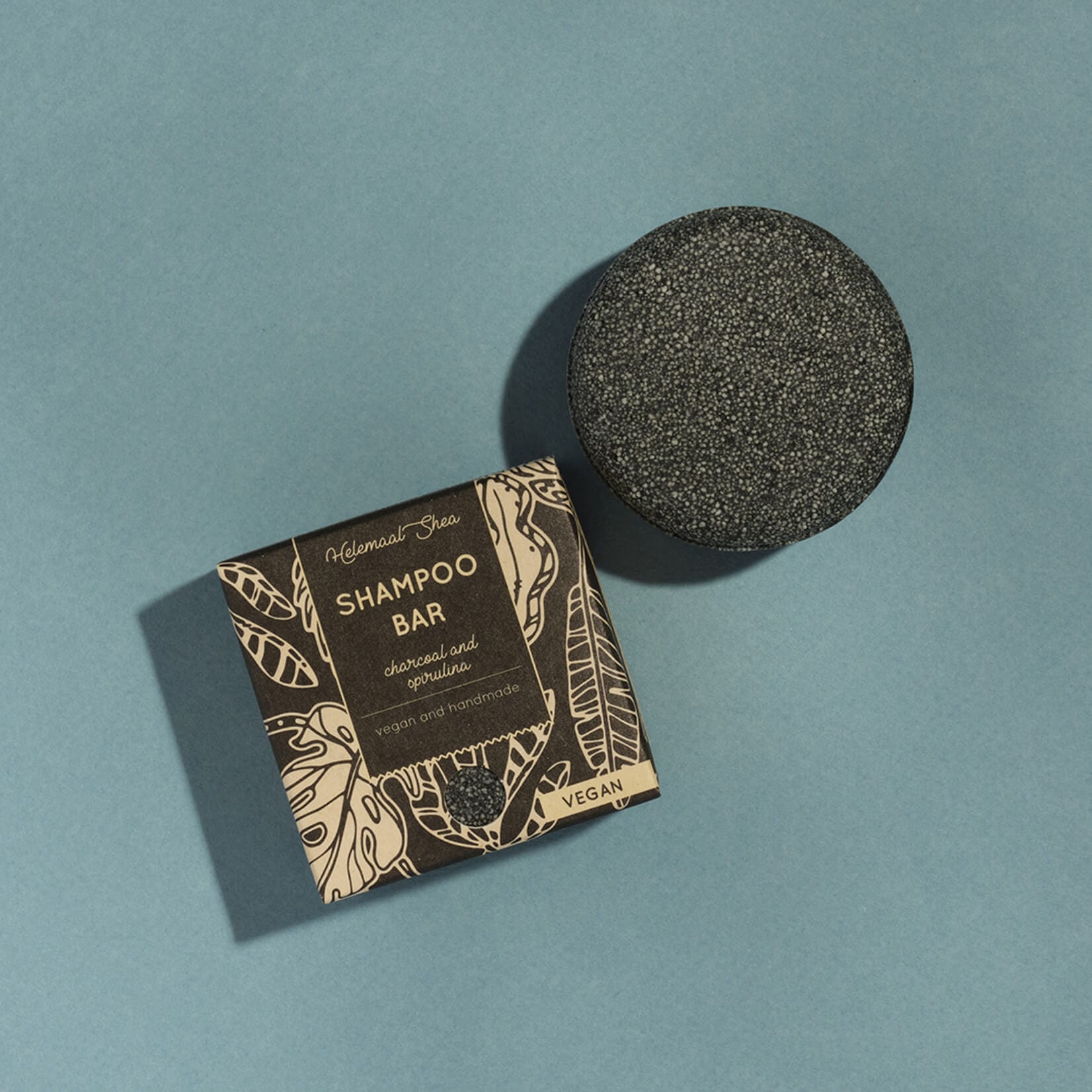 Shampoo Bar - Charcoal & Spirulina - All Hair types - Plastic Free AmsterdamShampoo