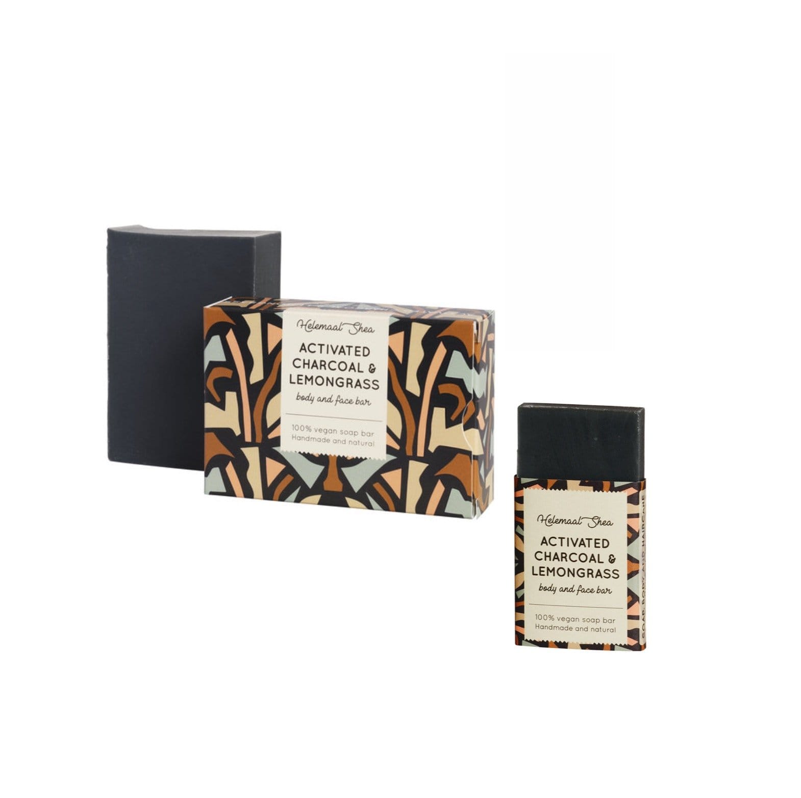 Soap Bar - Activated Charcoal & Lemongrass - Plastic Free Amsterdam